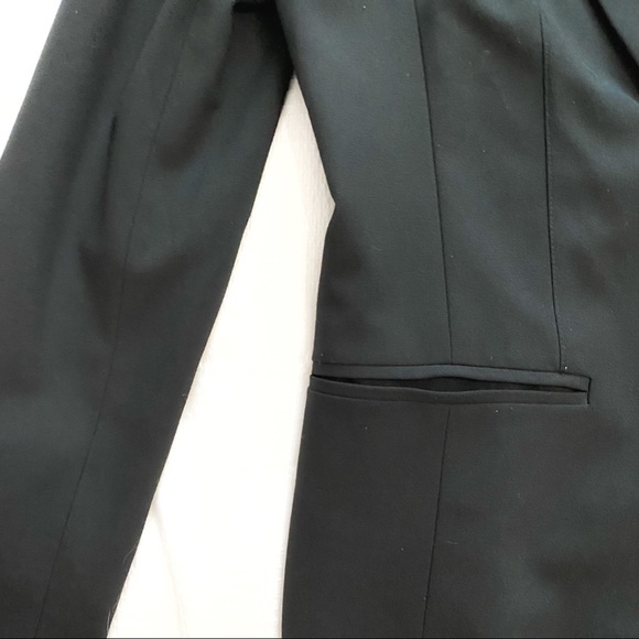 Halogen BLACK NOTCHED LAPEL SINGLE BUTTON BLAZER JACKET - 6 - Picture 10 of 12